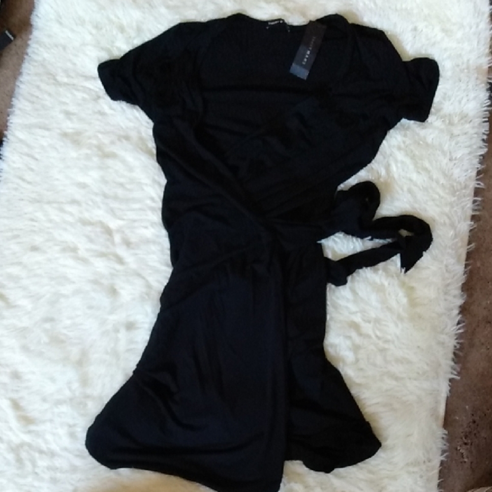 Tammy Mars Women's Black Wrap Dress